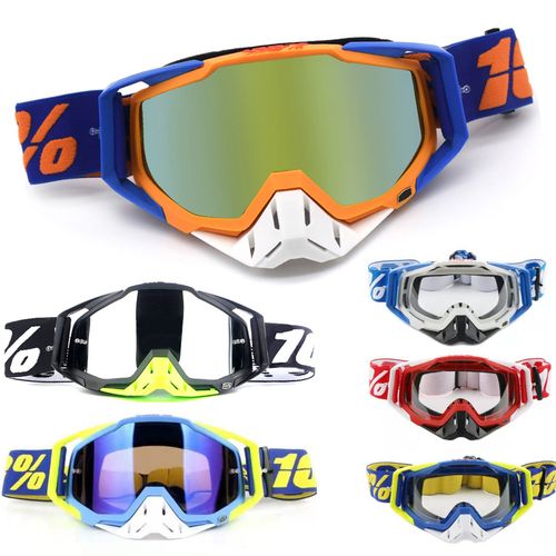 现货100%越野摩托车风镜百分百户外骑行眼镜滑雪防护头盔护目镜